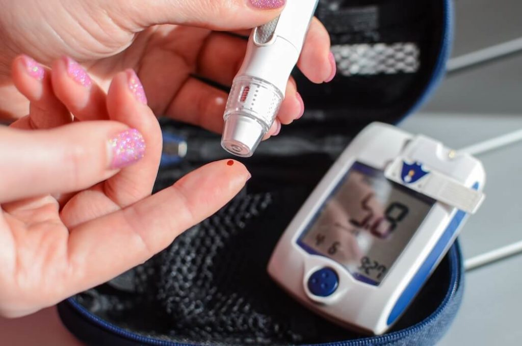 Diabetes Patient Blood Sugar Test Device