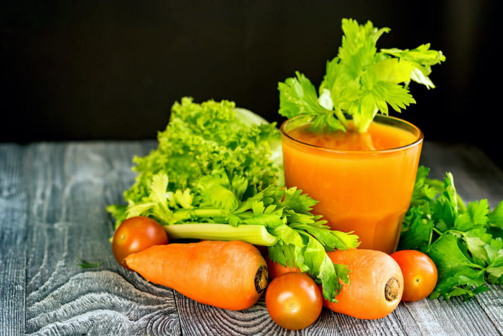 Healthy Fresh Carrot Juice Squeeze