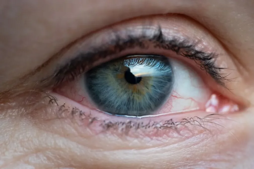 Possible Causes of Watering Eyes - Woman with an Infected Pink Eye